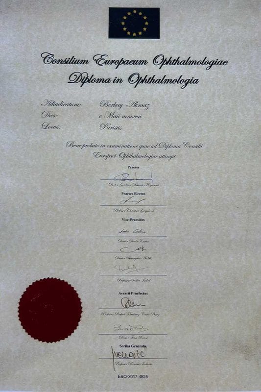 Consilium Europaeum Ophthalmologiae Diploma in Ophthalmologia